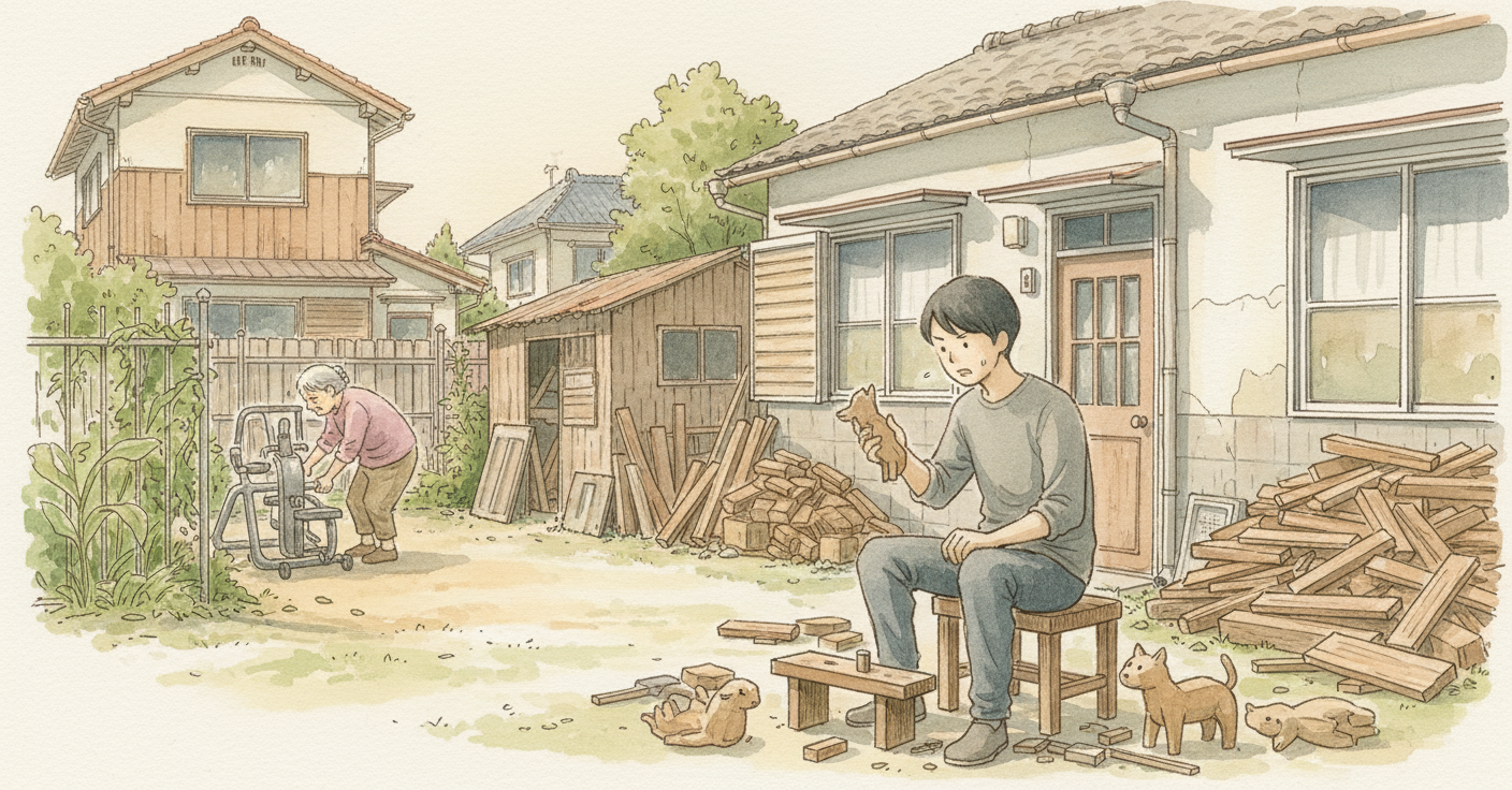 隣家の体育館と工芸品 のカバー画像