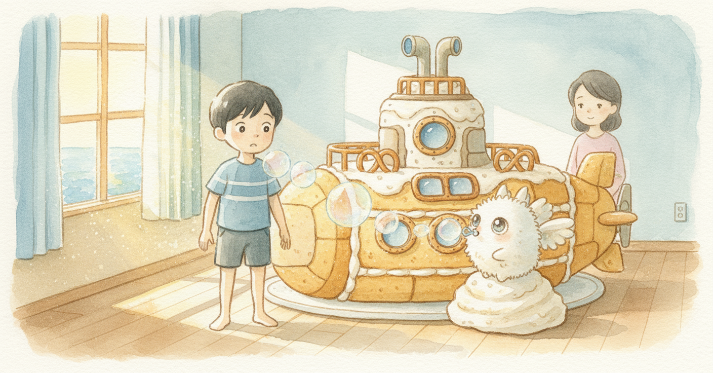 ケーキ潜水艦、出発！ のカバー画像