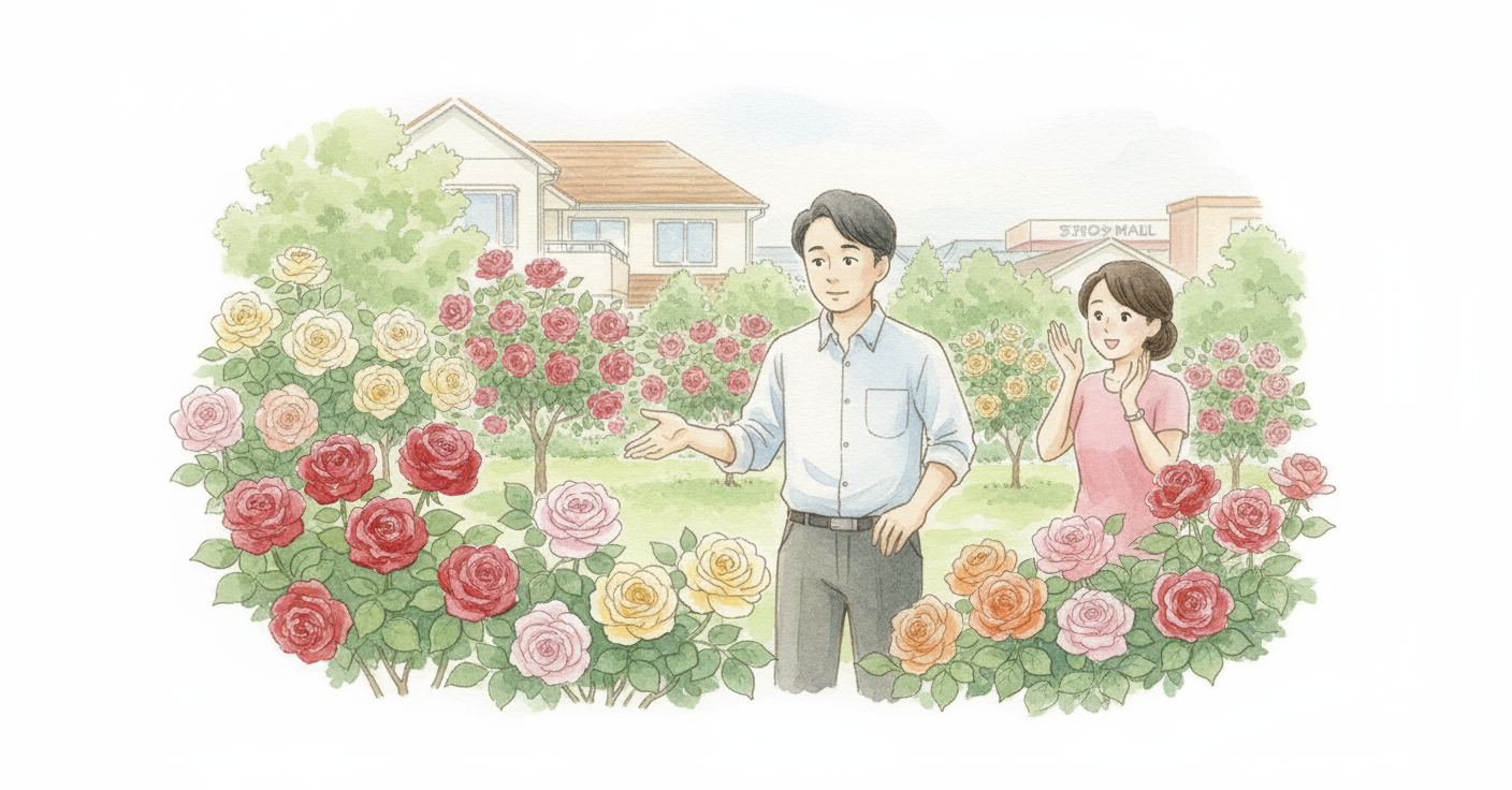 ランドセルと憧れのバラ のカバー画像