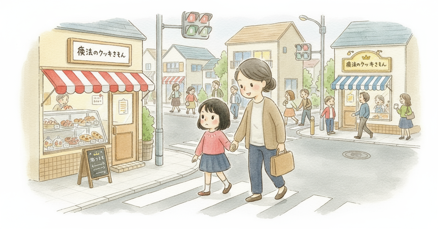 ドキドキ交差点と魔法のクッキー のカバー画像