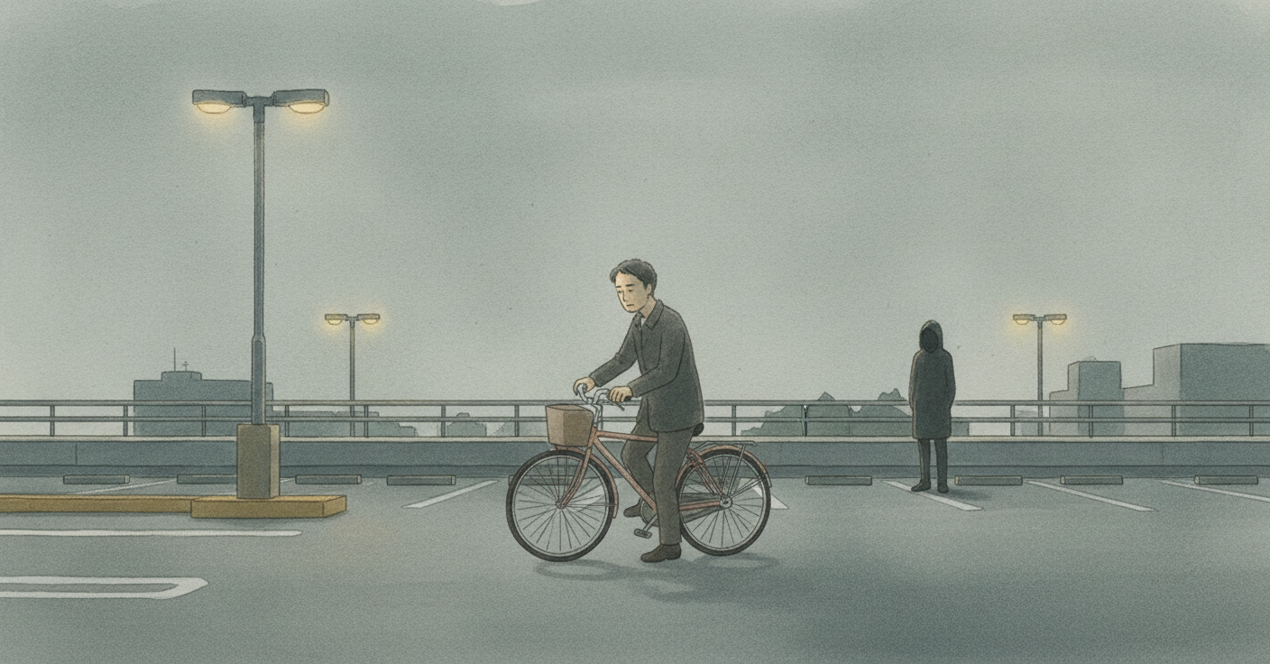 駐輪場の影 のカバー画像