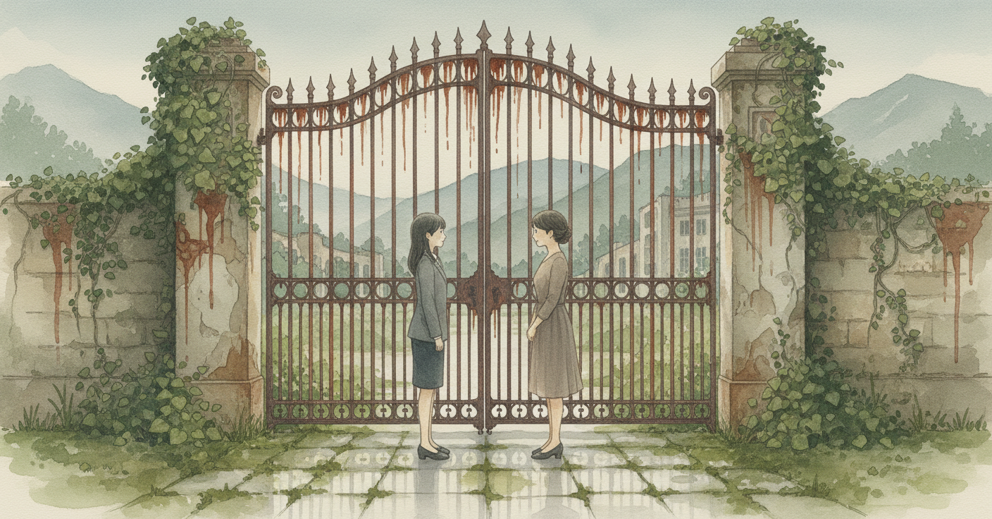 錆びた門の親子喧嘩 のカバー画像