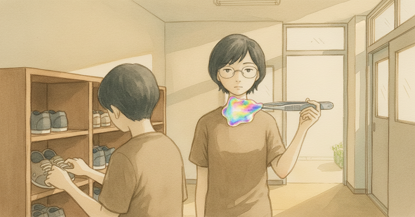 下駄箱に置き去りの驚嘆 のカバー画像