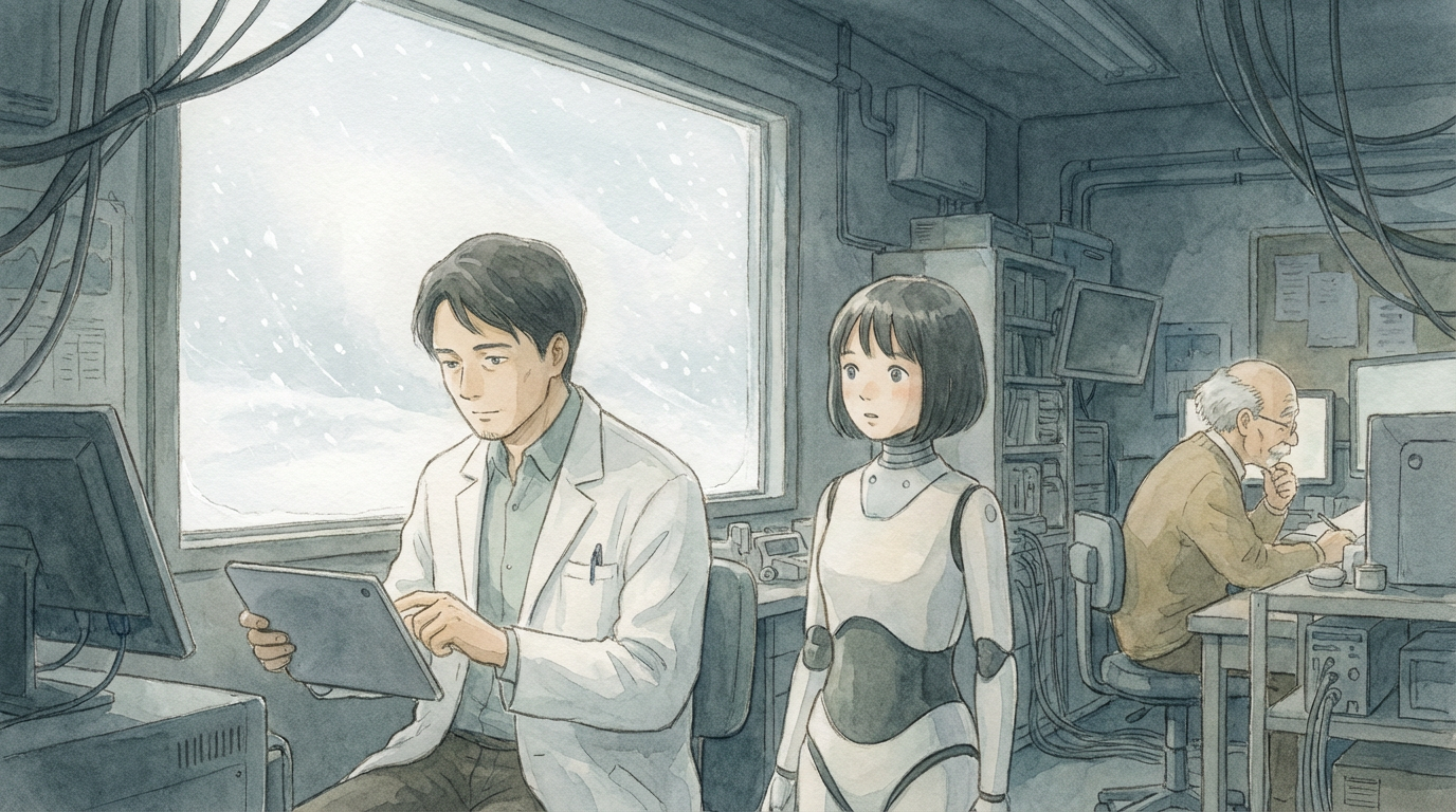 雪夜の静寂、アンドロイドの詩 のカバー画像