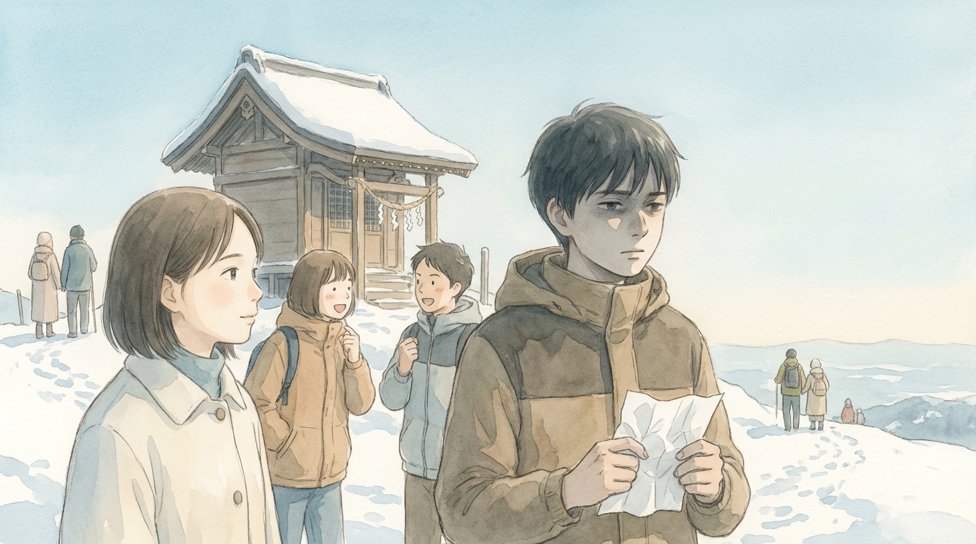 初詣の帰りに消えた兄、山頂に遺された奇妙なメッセージ のカバー画像