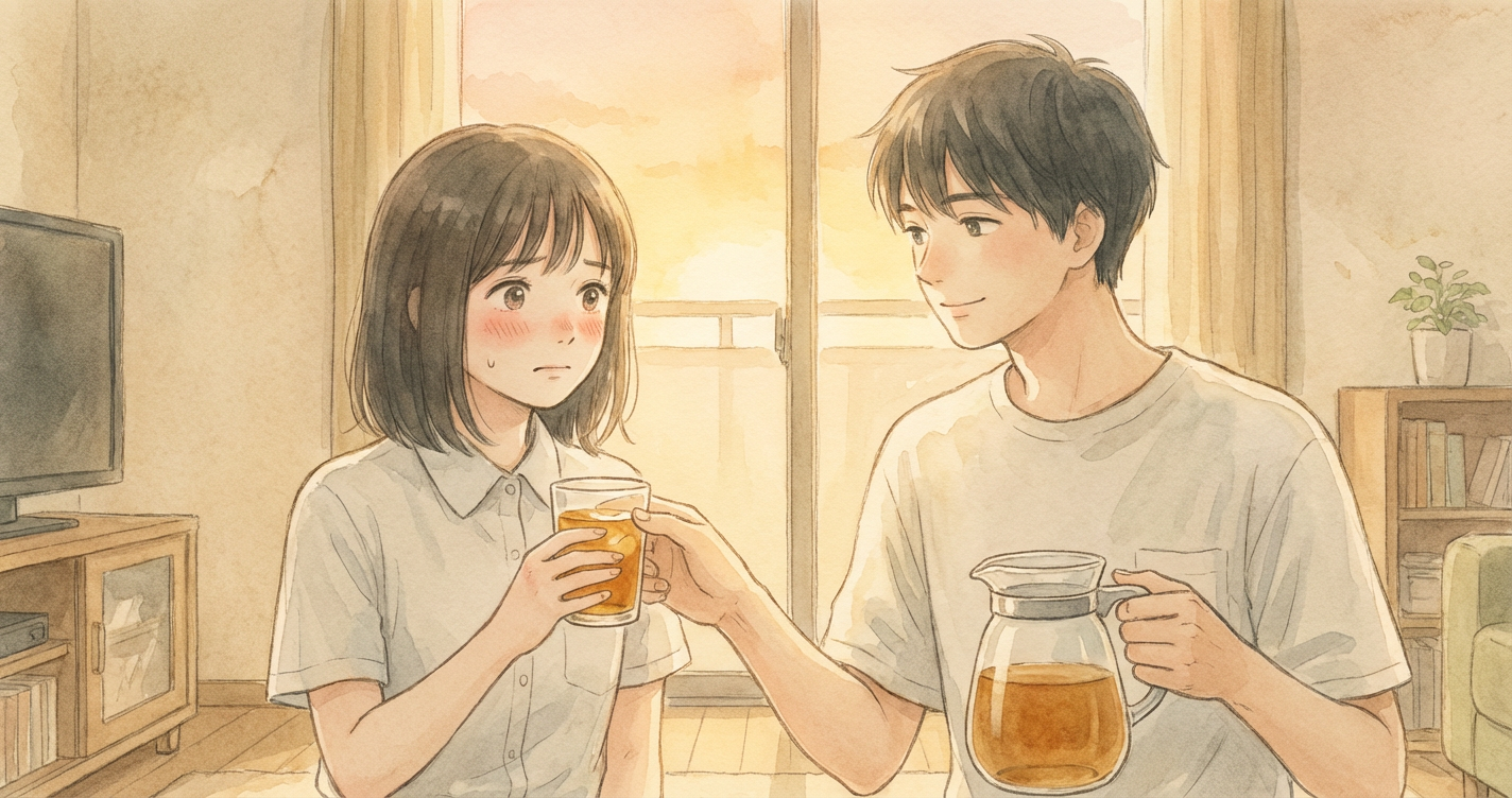 月末の麦茶、兄と私 のカバー画像