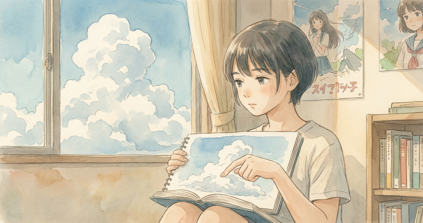 指先が触れた、あの夏の積乱雲 のカバー画像