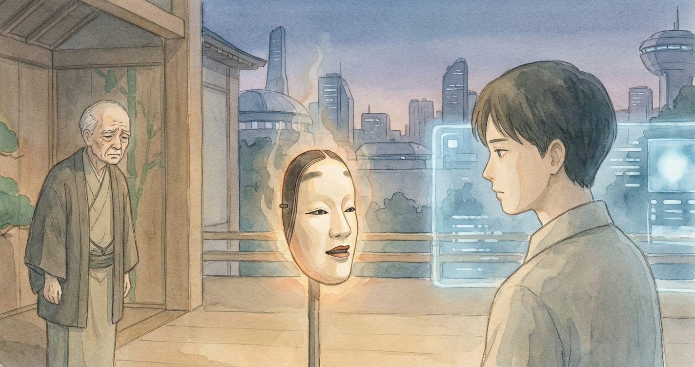 静寂の能面 のカバー画像