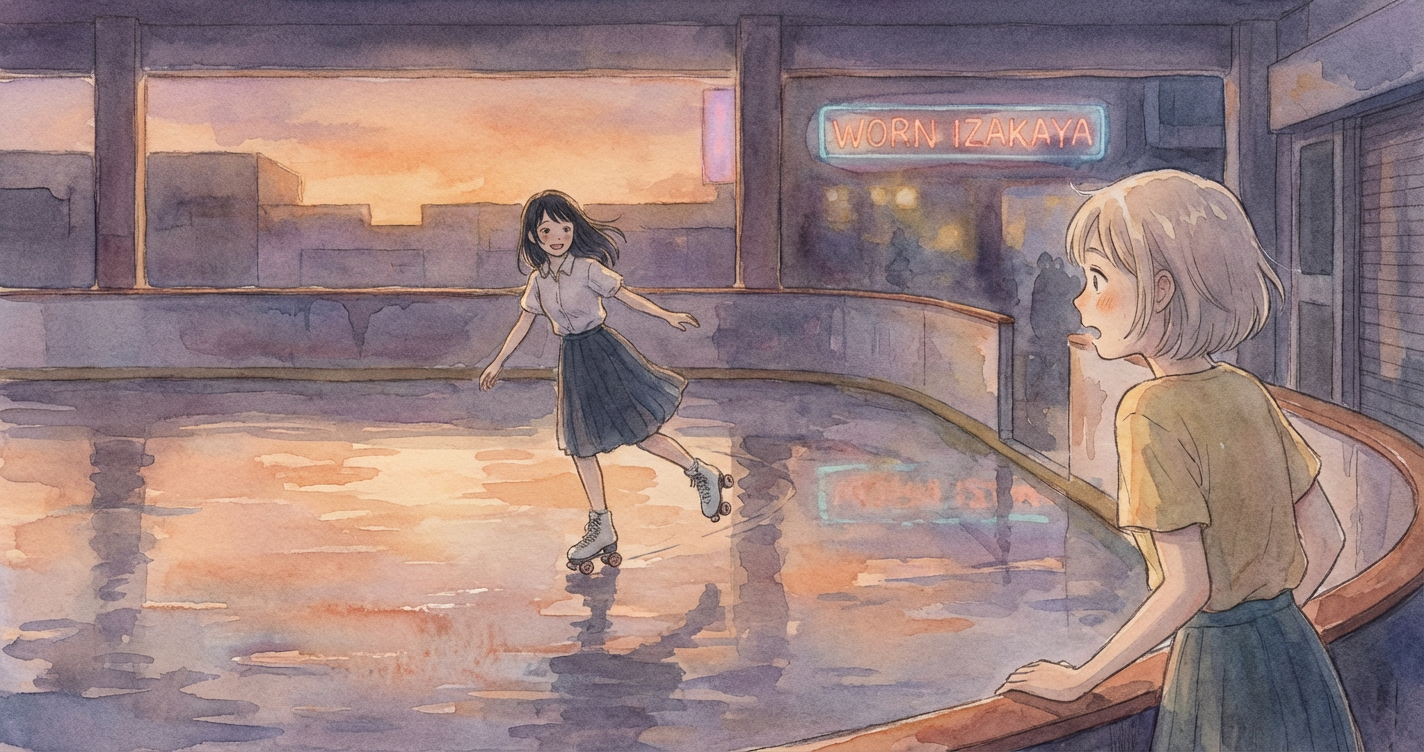 ローラースケートと、あの夜の約束 のカバー画像