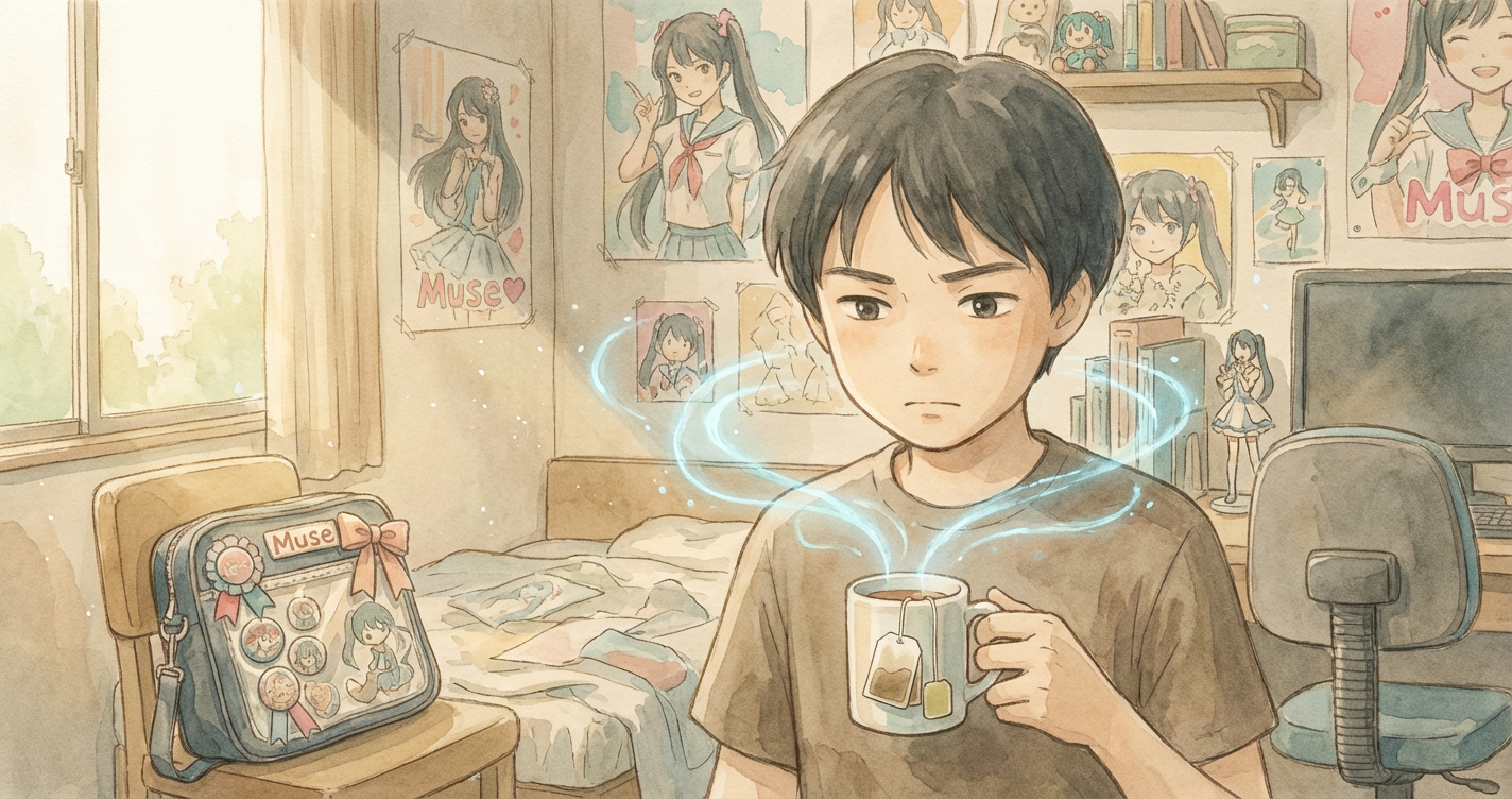 量子もつれした推し活 ～僕と彼女と揺れる紅茶～ のカバー画像